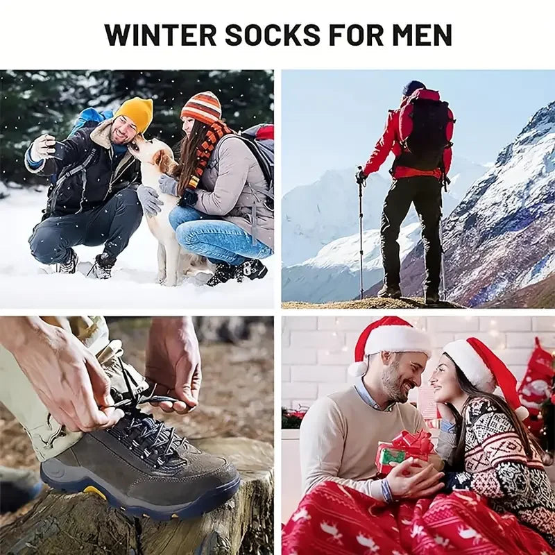 Men's Merino Wool-Blend Socks – 5 Pack