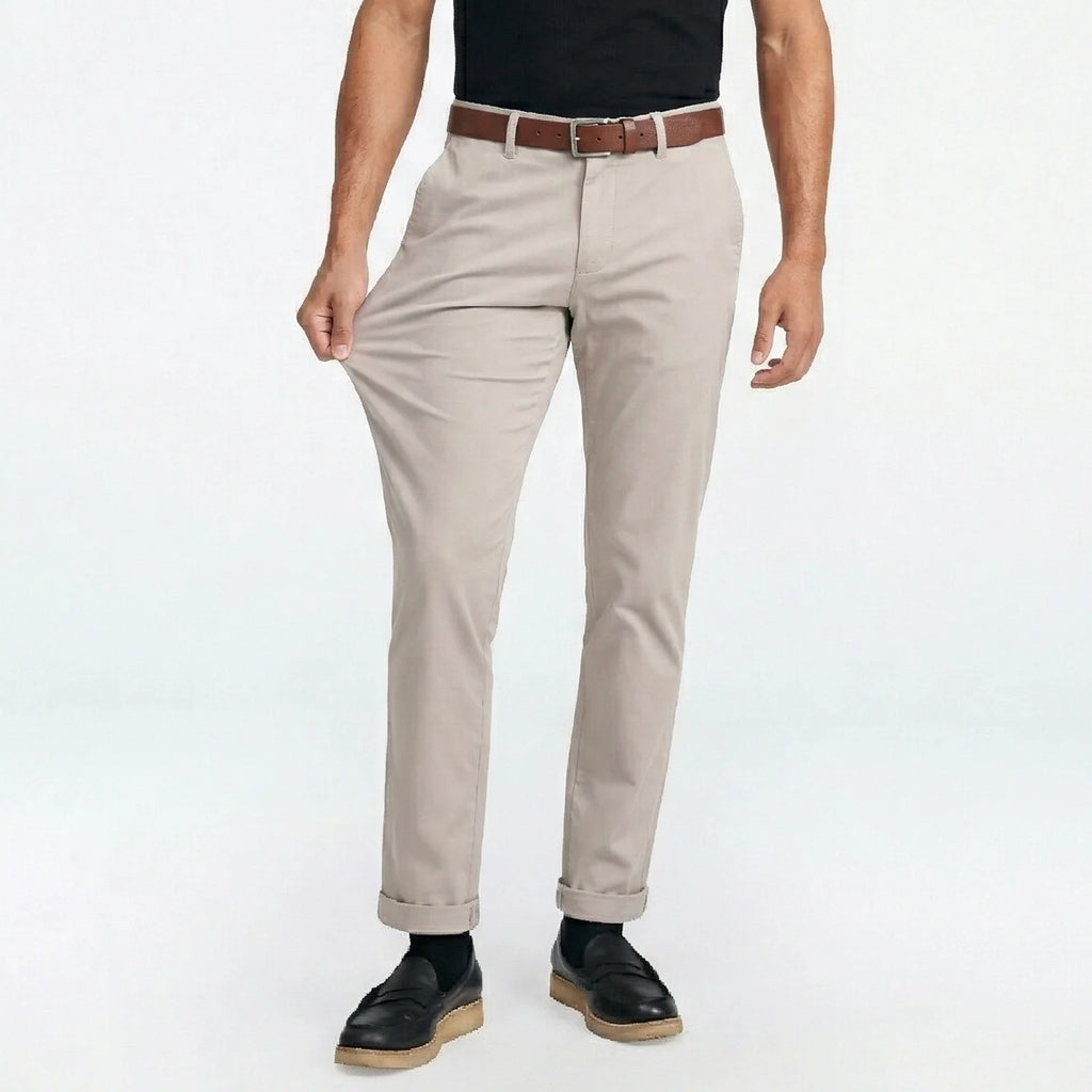 Men's slim fit stretch cotton chinos by Arthur Hale