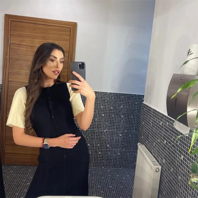 Women's Knitted Midi Dress
