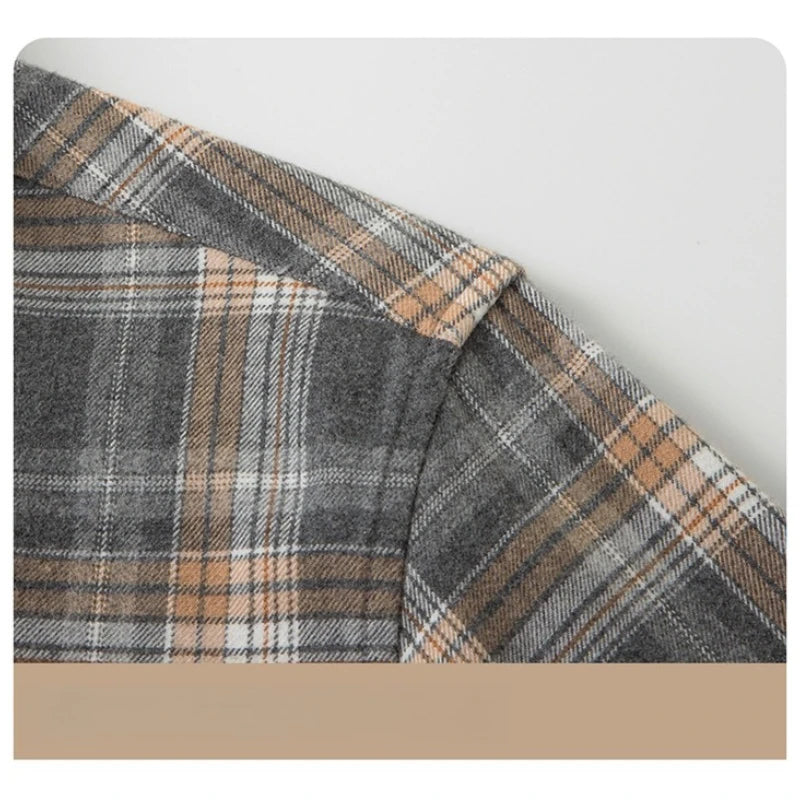 Men's Cotton Flannel Check Shirt