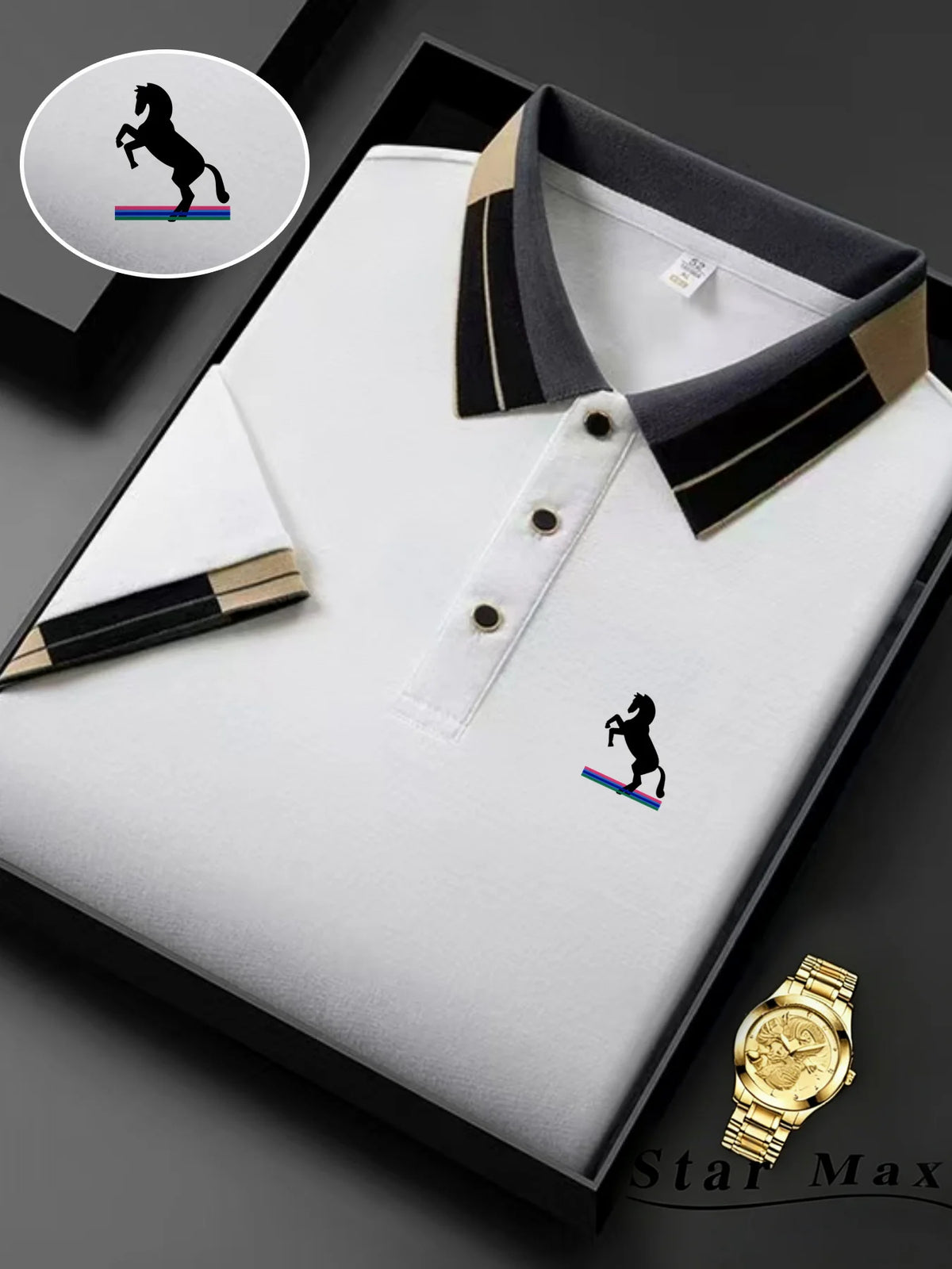 Men's Embroidered Polo Shirt