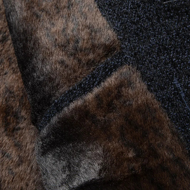 Men's Wool Blend Single Breasted Overcoat