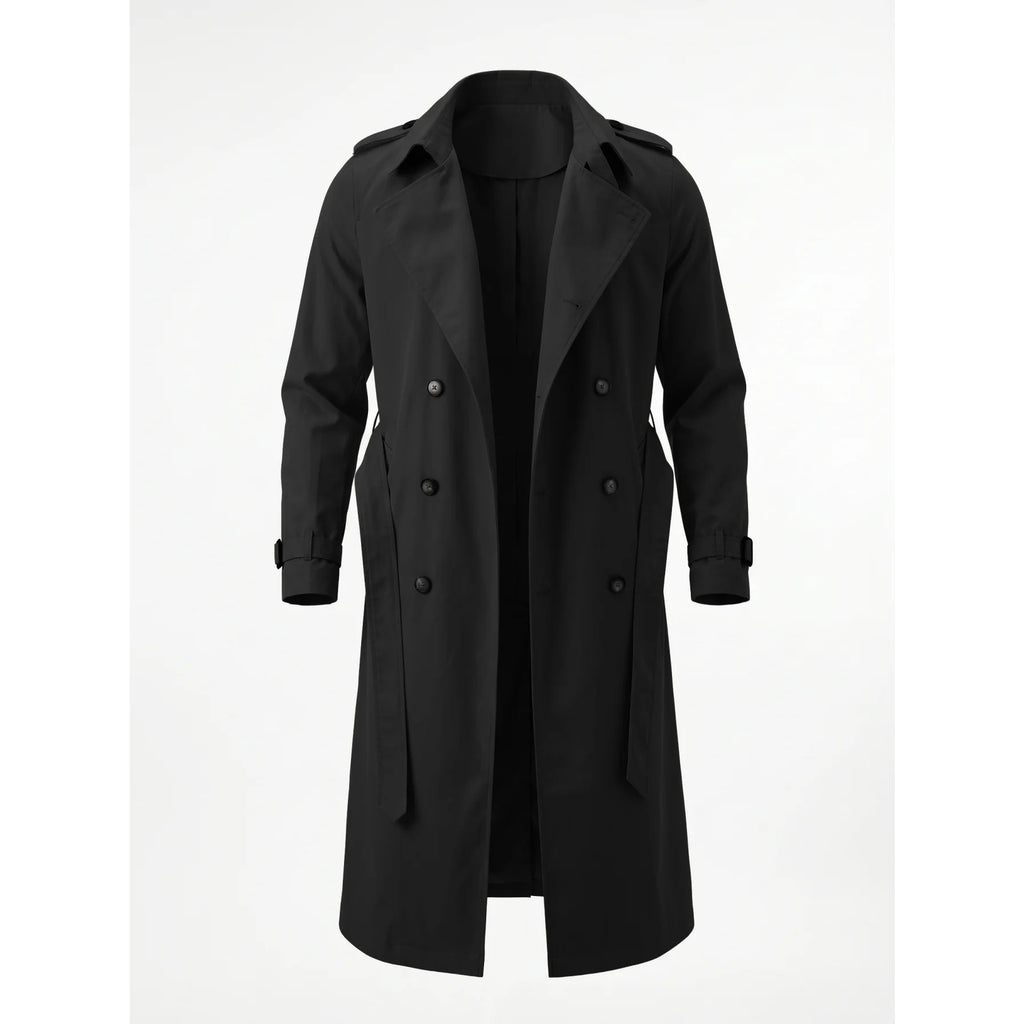 Men's Double-Breasted Trench Coat