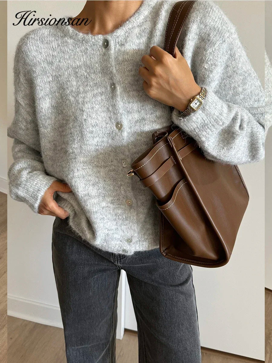 Women's Soft Knit Button Cardigan