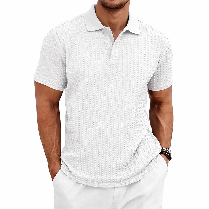 Men's Knitted Polo Shirt