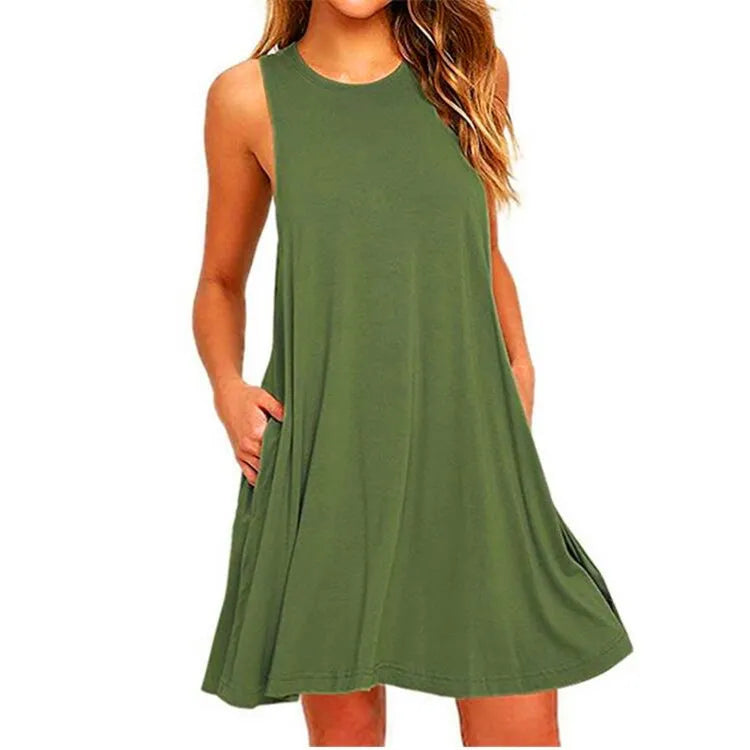 Women's T-Shirt Dress with Pockets