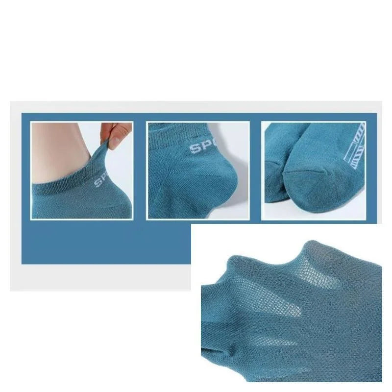 Men's Cotton Ankle Socks – 5 Pack