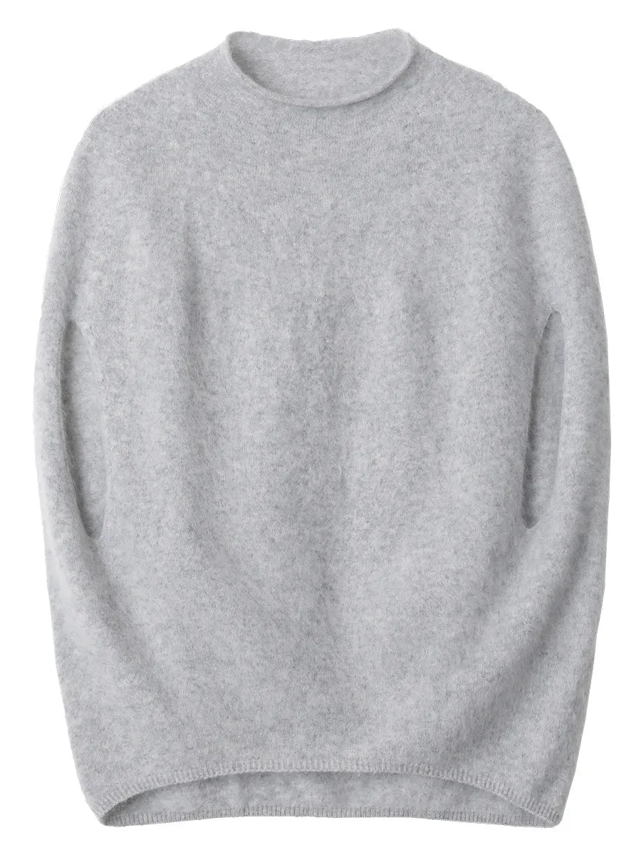 Women's Wool-Blend Roll Neck Knit Vest