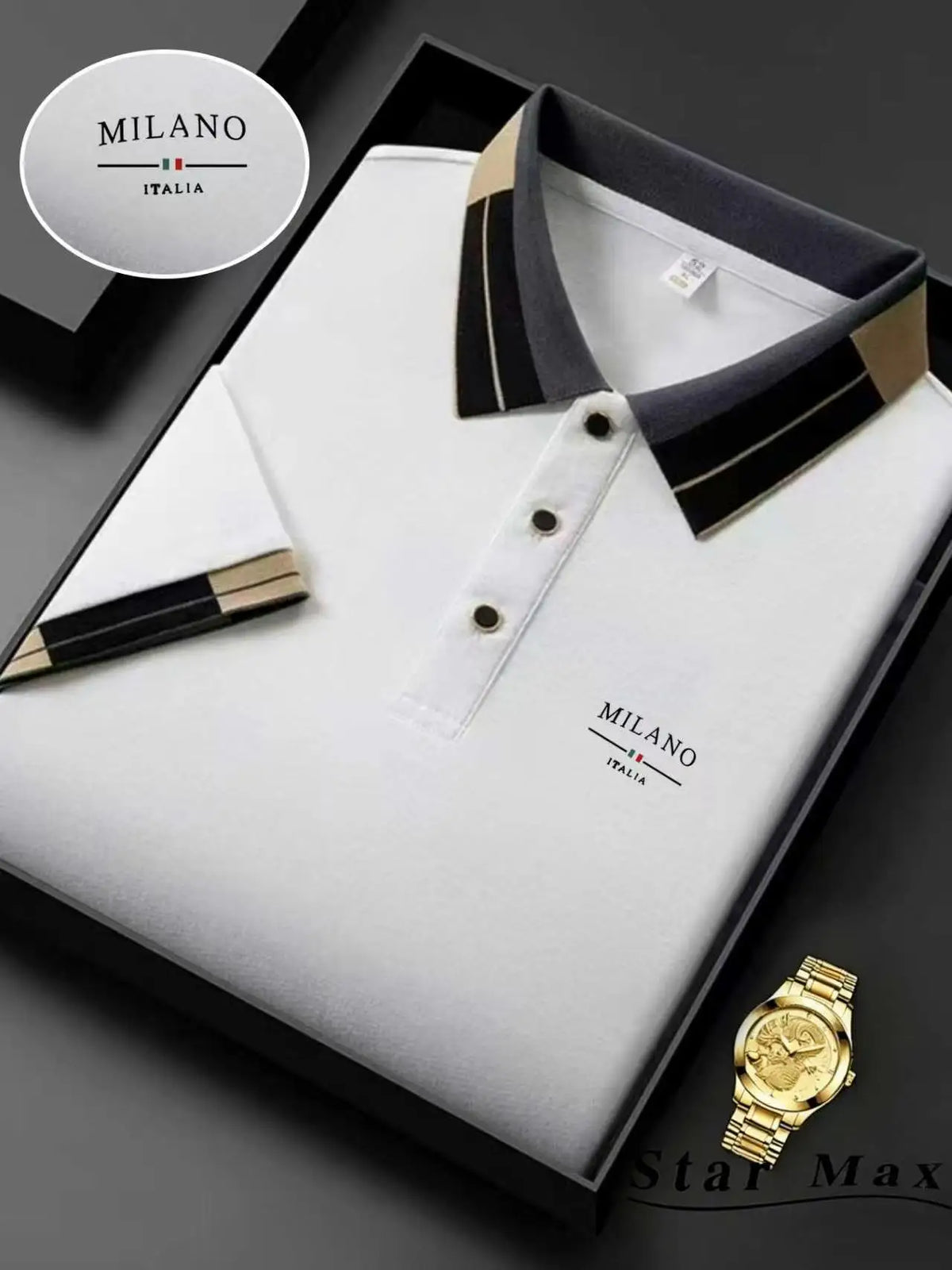 Men's Embroidered Polo Shirt