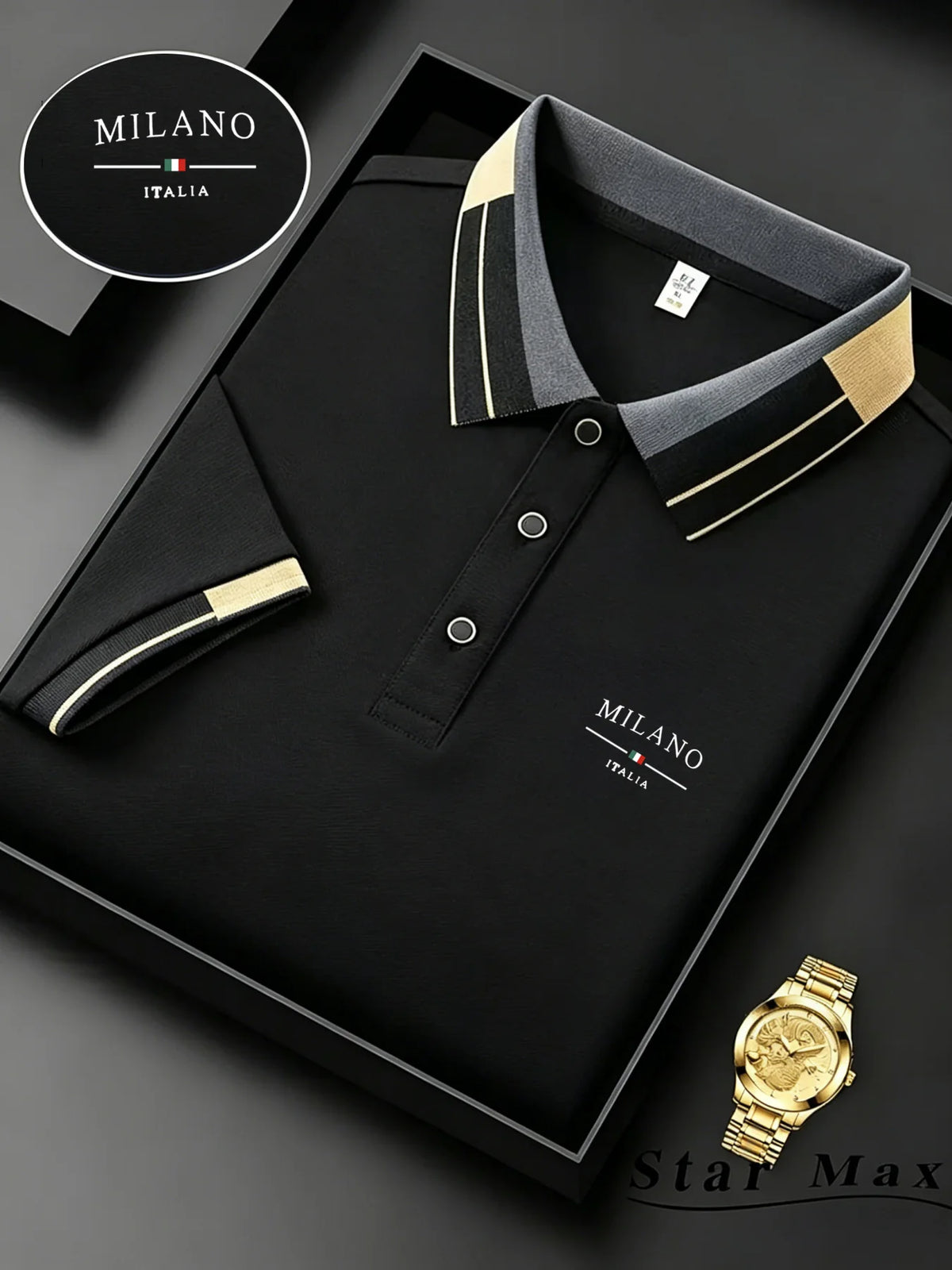 Men's Embroidered Polo Shirt