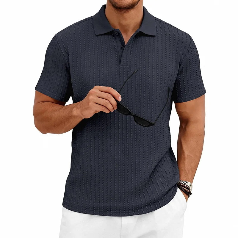 Men's Knitted Polo Shirt