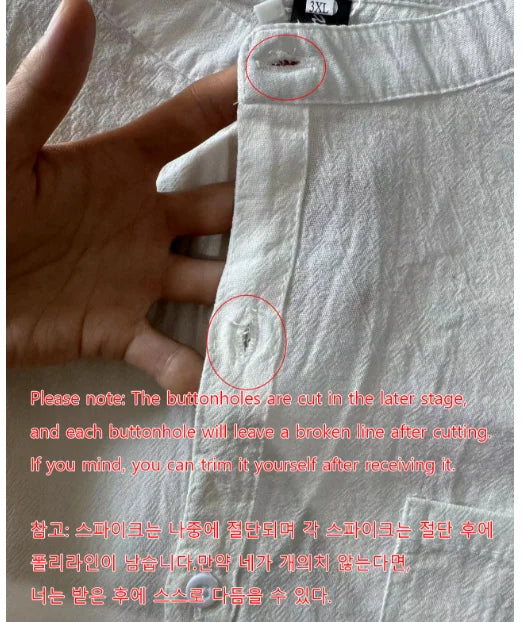 Men's Short Sleeve Grandad Collar Shirt