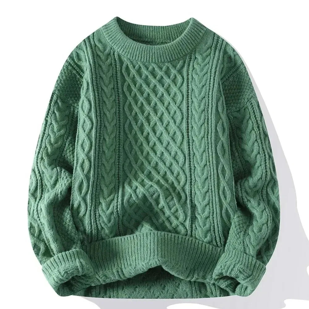 Men's Crew Neck Knit Jumper, Wool Blend