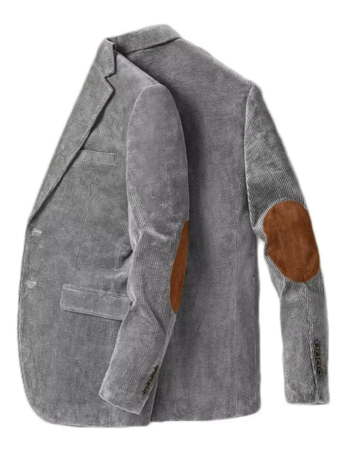 Men's corduroy blazer with elbow patches by Arthur Hale