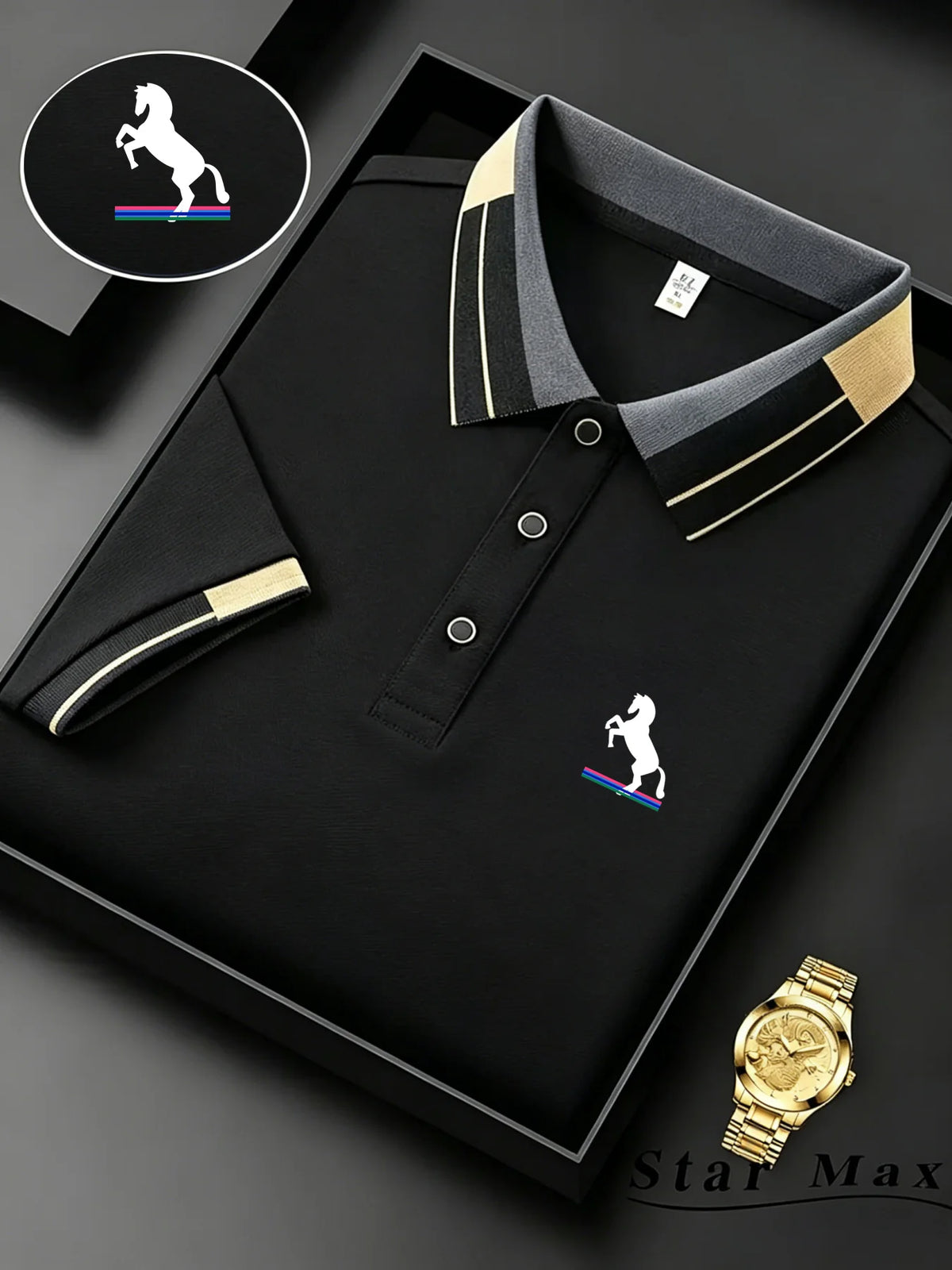 Men's Embroidered Polo Shirt