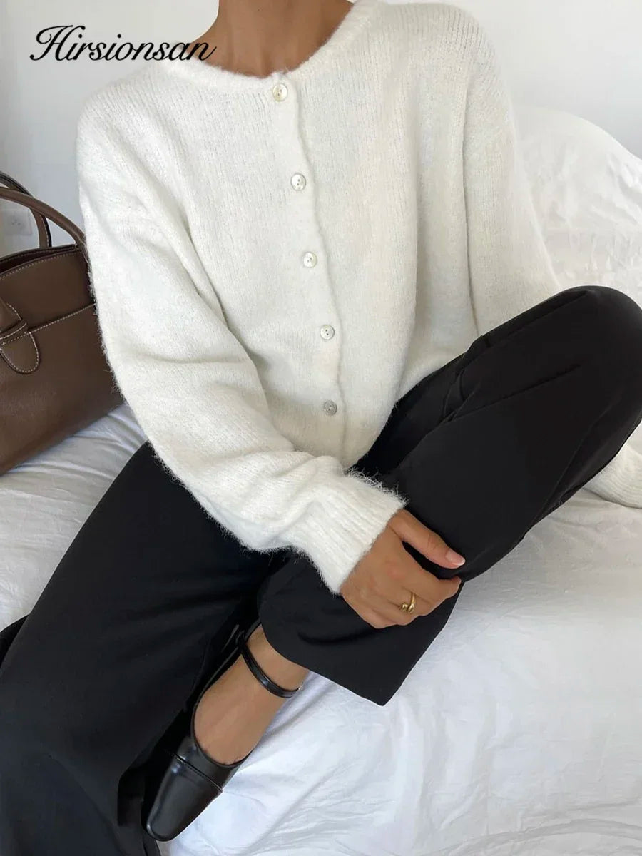 Women's Soft Knit Button Cardigan
