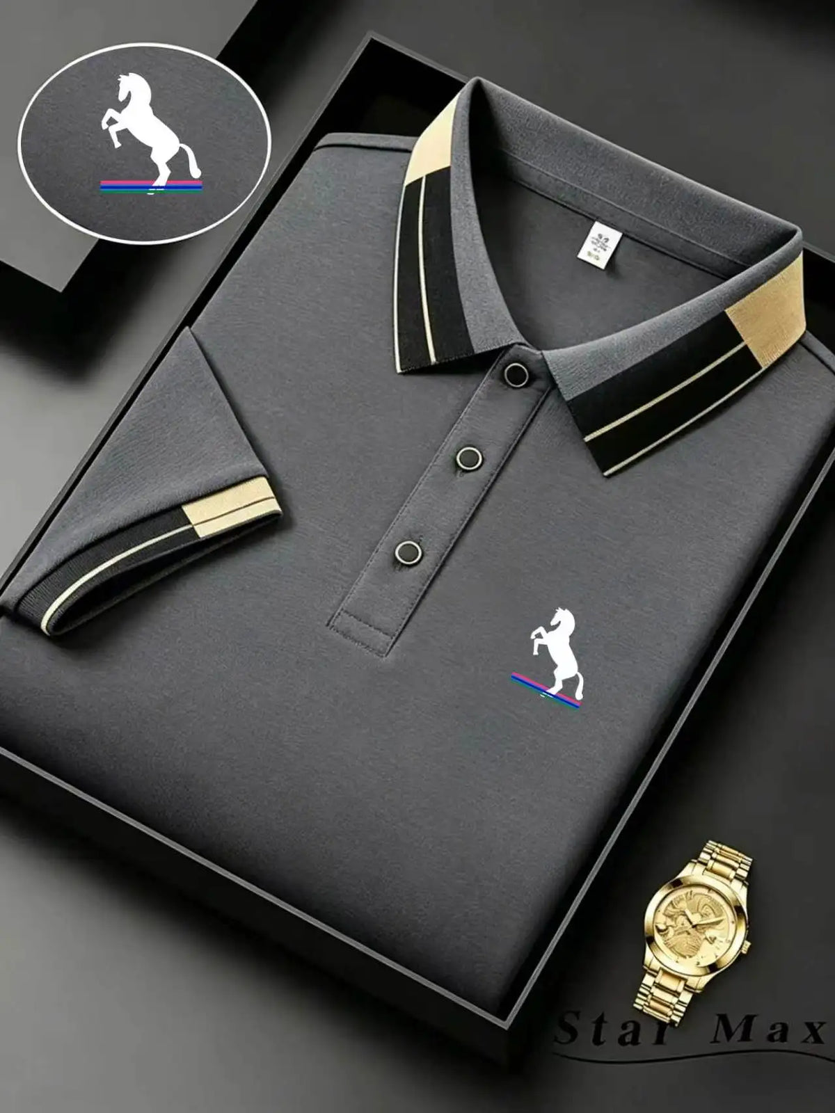 Men's Embroidered Polo Shirt