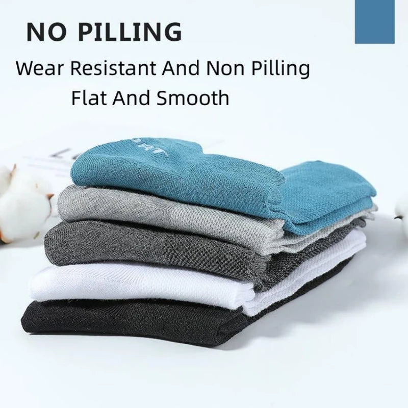 Men's Cotton Ankle Socks – 5 Pack