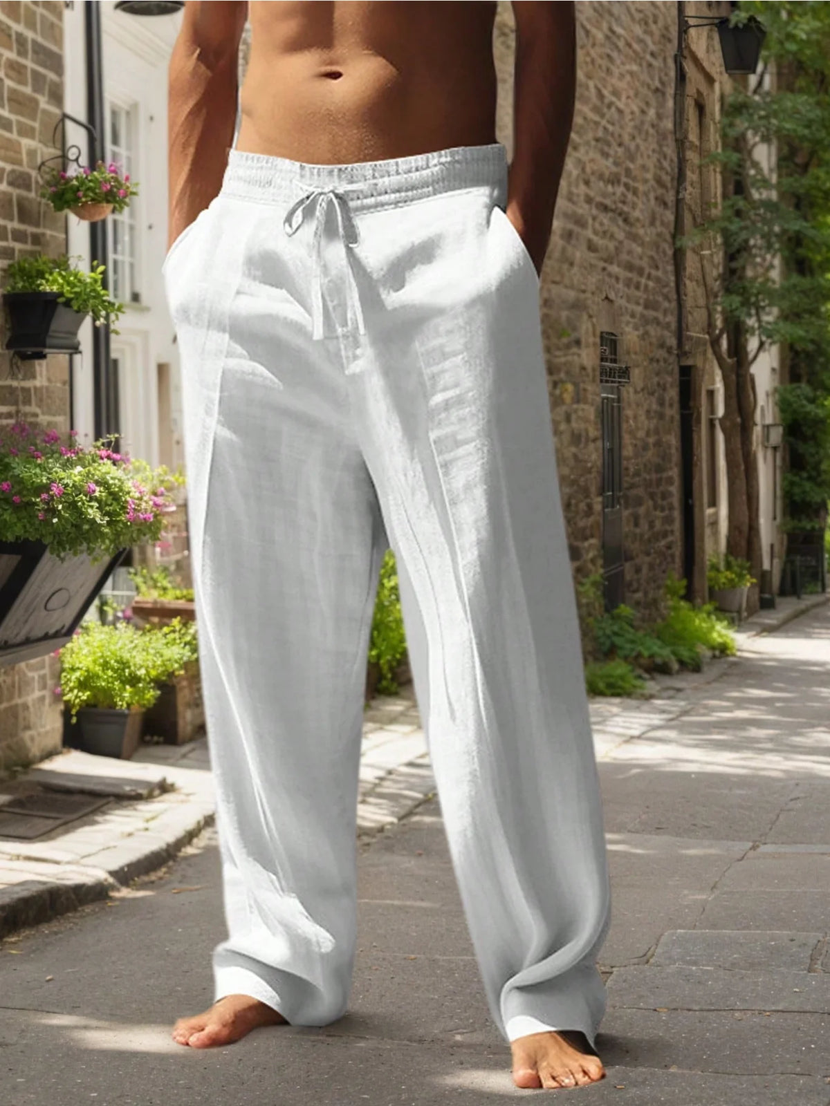 Men's Cotton-Hemp Relaxed Trousers