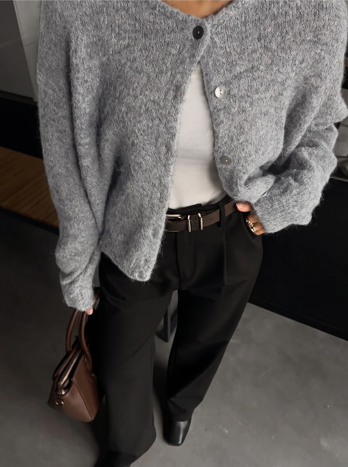 Women's Soft Knit Button Cardigan