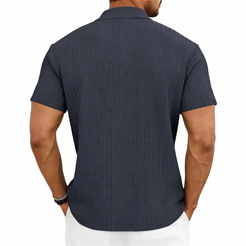Men's Knitted Polo Shirt