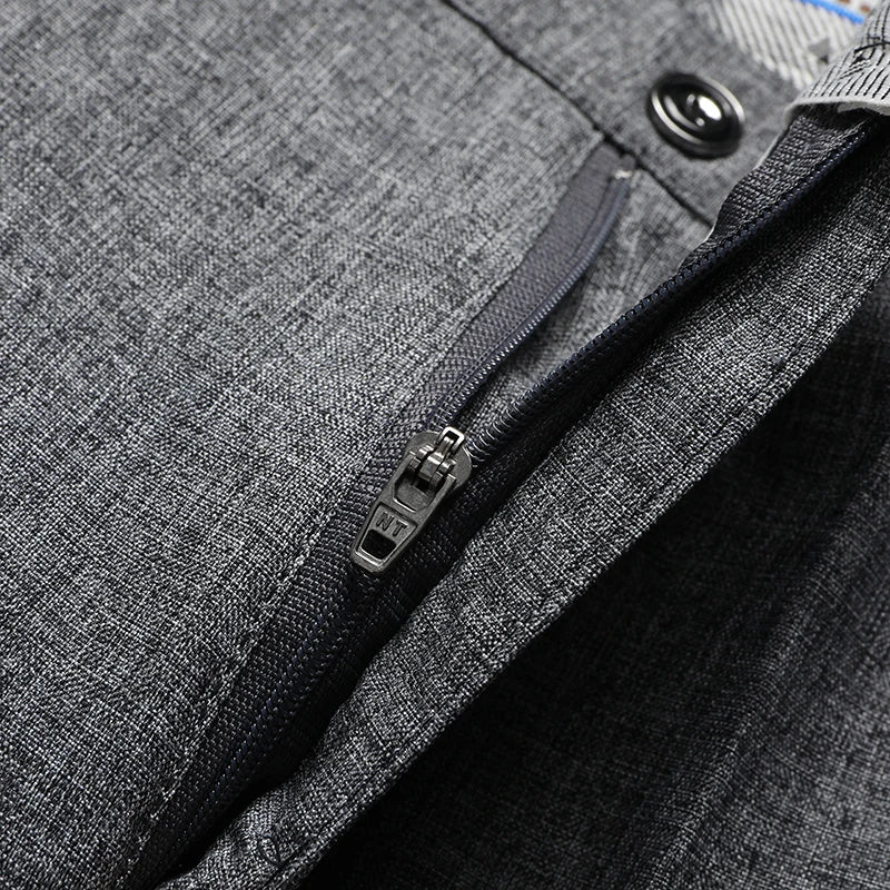Men's Straight Leg Formal Suit Trousers