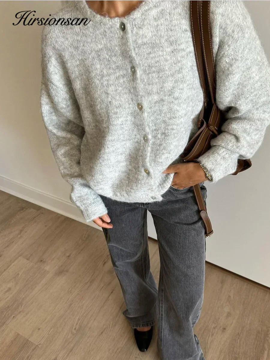 Women's Soft Knit Button Cardigan