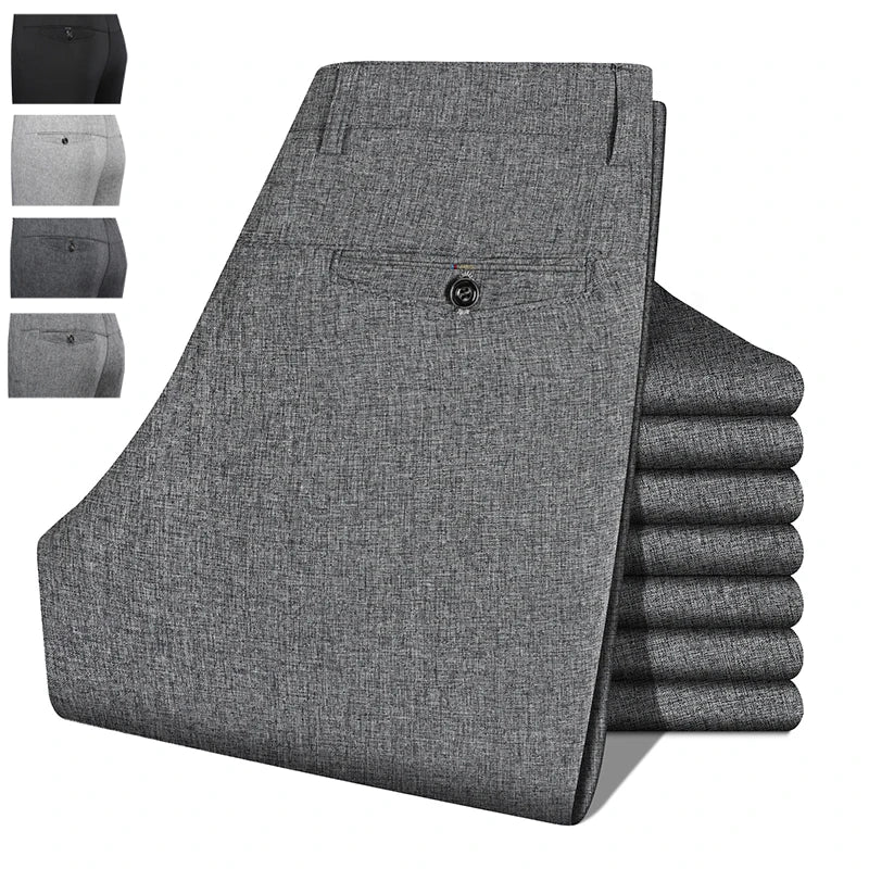 Men's straight leg formal suit trousers by Arthur Hale