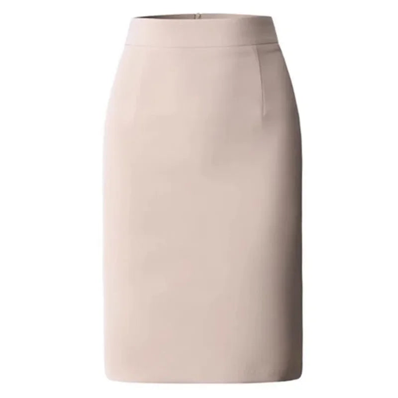 Women's High Waisted Knee Length Pencil Skirt