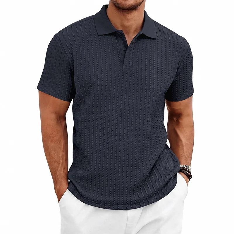Men's Knitted Polo Shirt