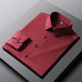Men's Wrinkle Resistant Long Sleeve Business Shirt