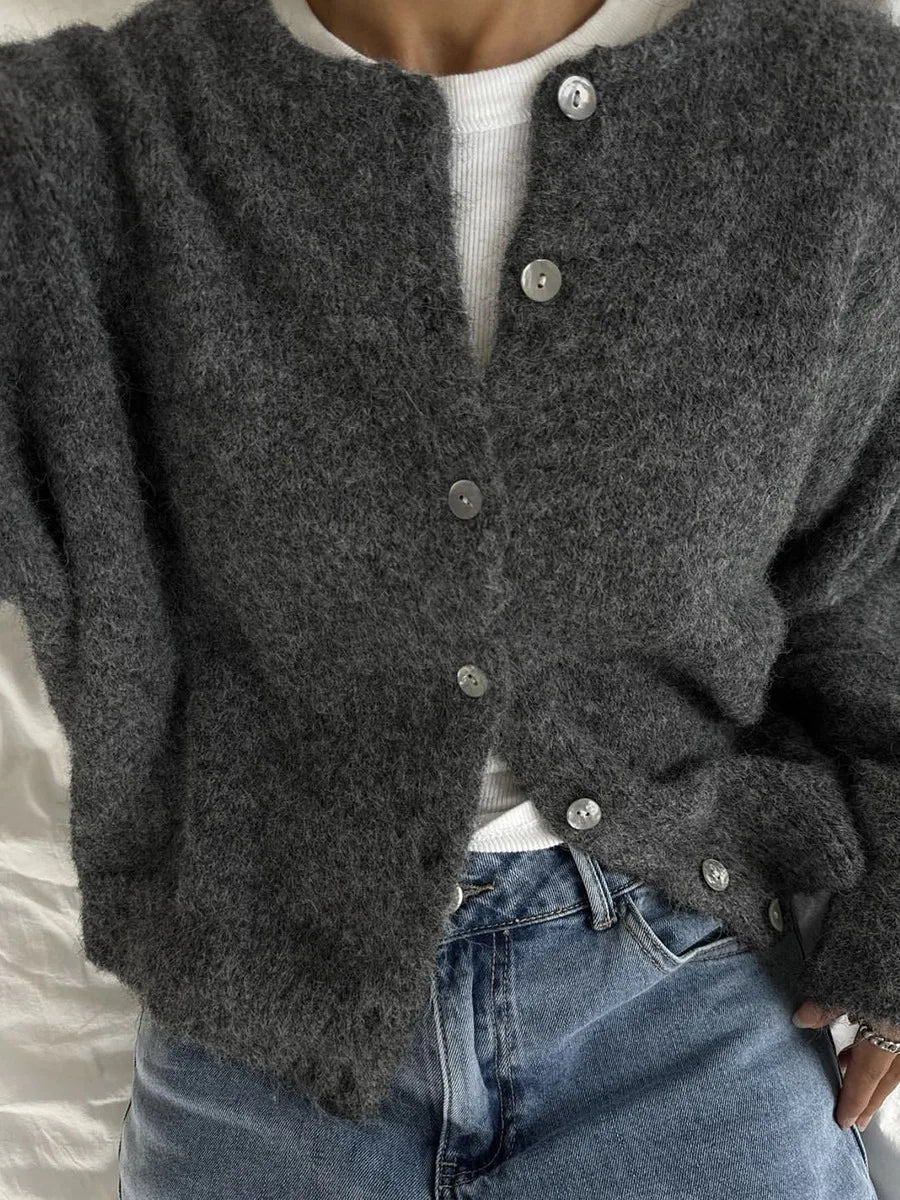 Women's Soft Knit Button Cardigan