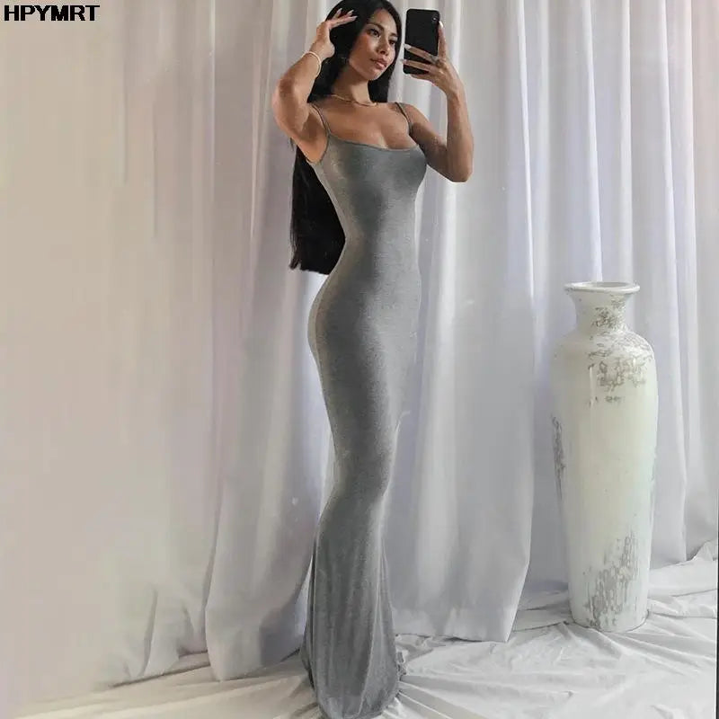 Women's Satin Slip Maxi Dress
