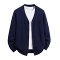 Men's V-Neck Button Knit Cardigan with Pockets