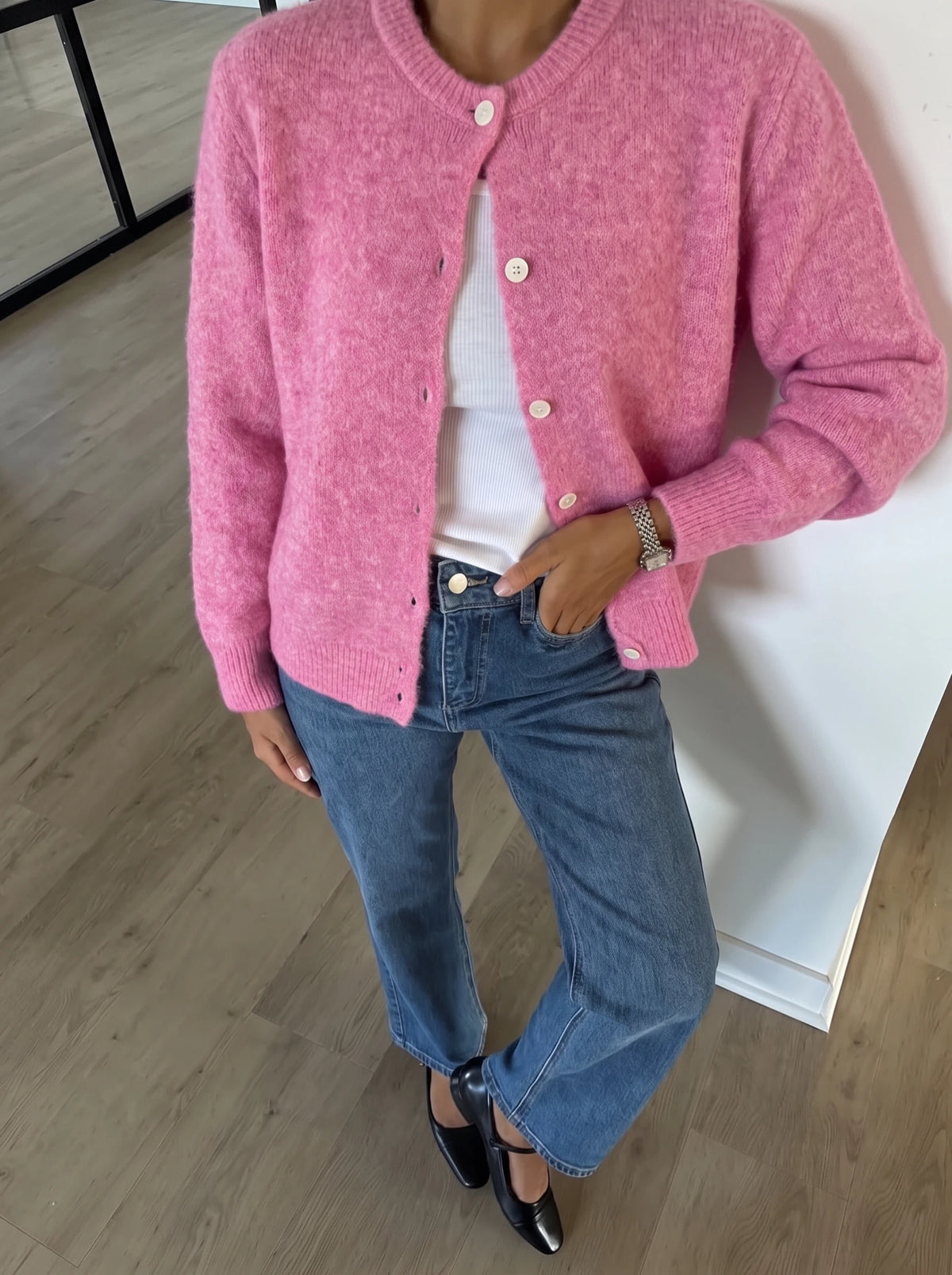 Women's Soft Knit Button Cardigan