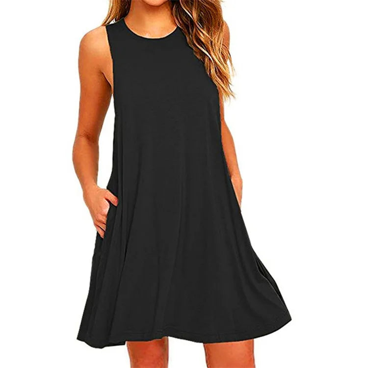 Women's T-Shirt Dress with Pockets