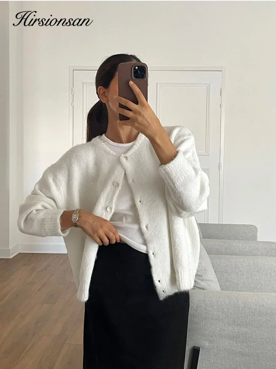Women's Soft Knit Button Cardigan