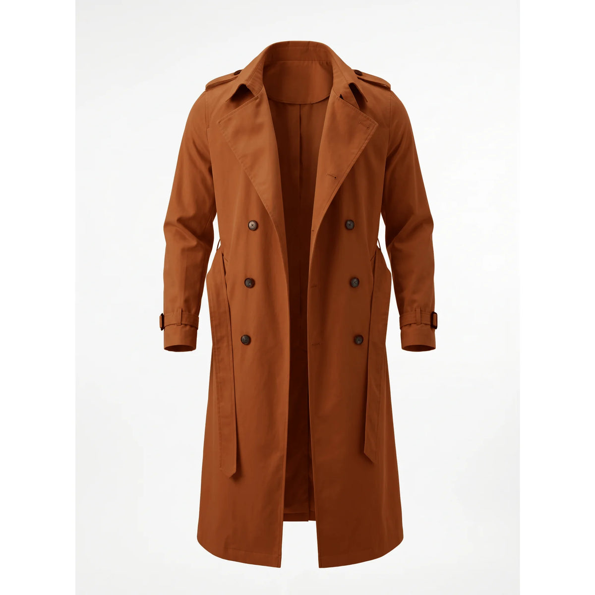 Men's Double-Breasted Trench Coat