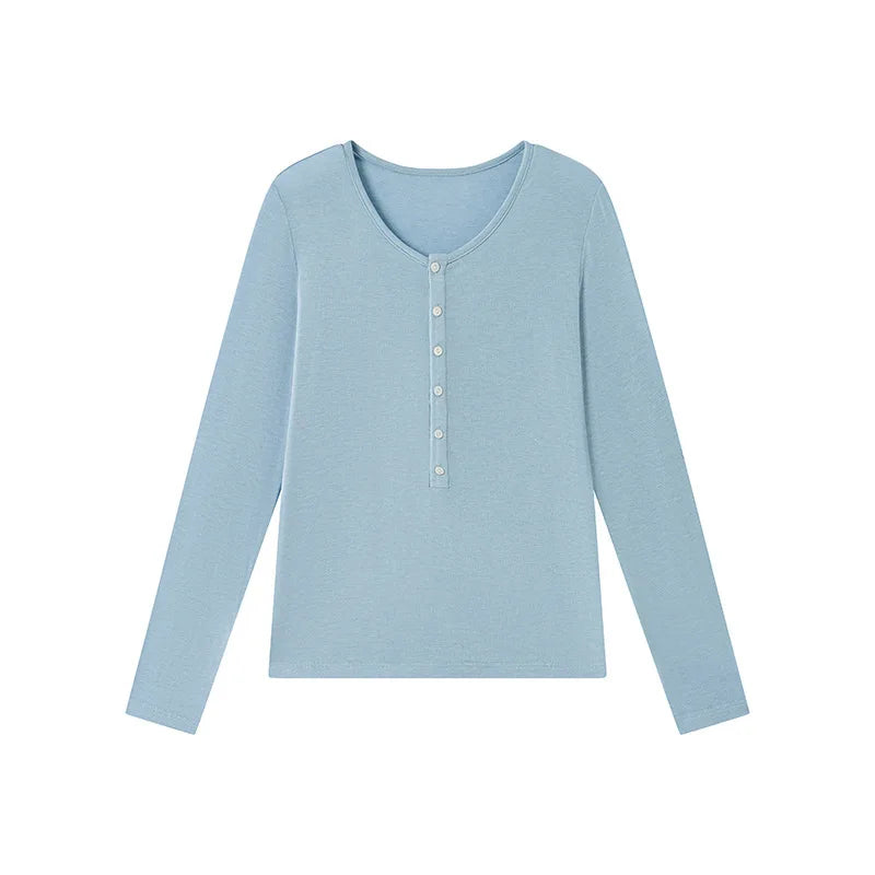 Women's Silk-Wool Blend Knit Top