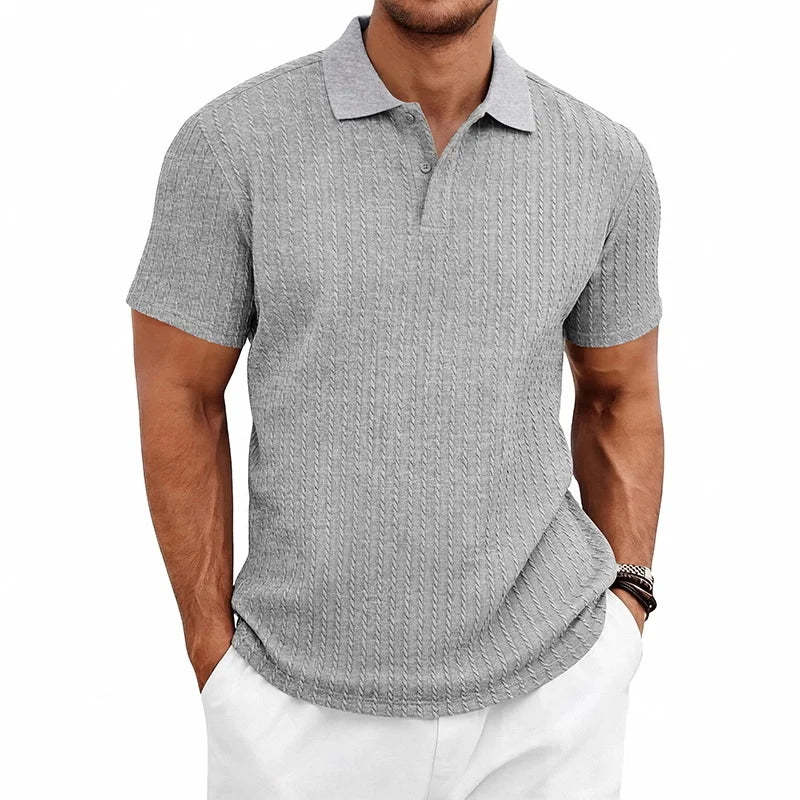 Men's Knitted Polo Shirt