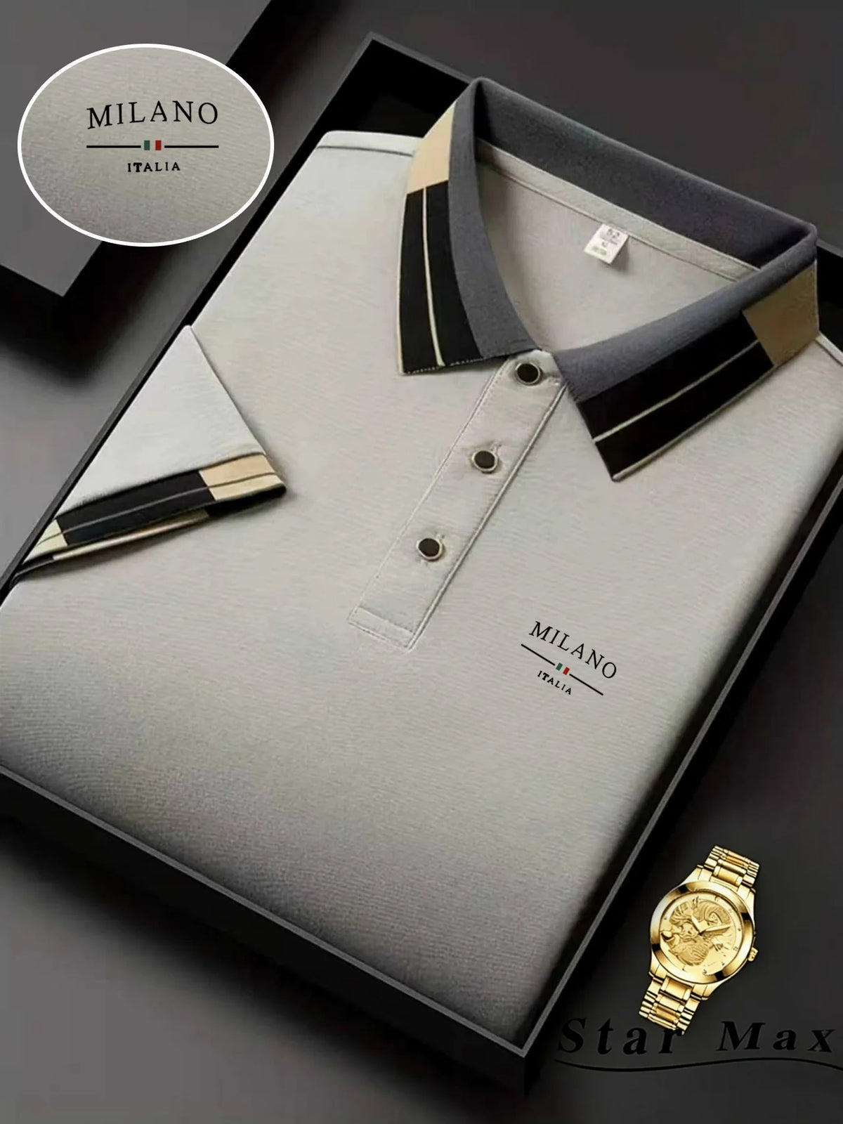 Men's Embroidered Polo Shirt