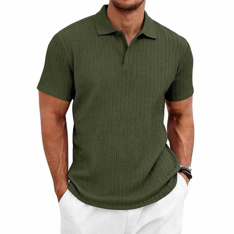 Men's Knitted Polo Shirt